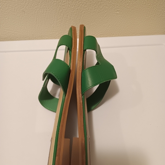 Steven New York| Hadyn Sandals Flats Slip On Kelly Green Sz 9.5/10 Resortwear - Picture 8 of 13